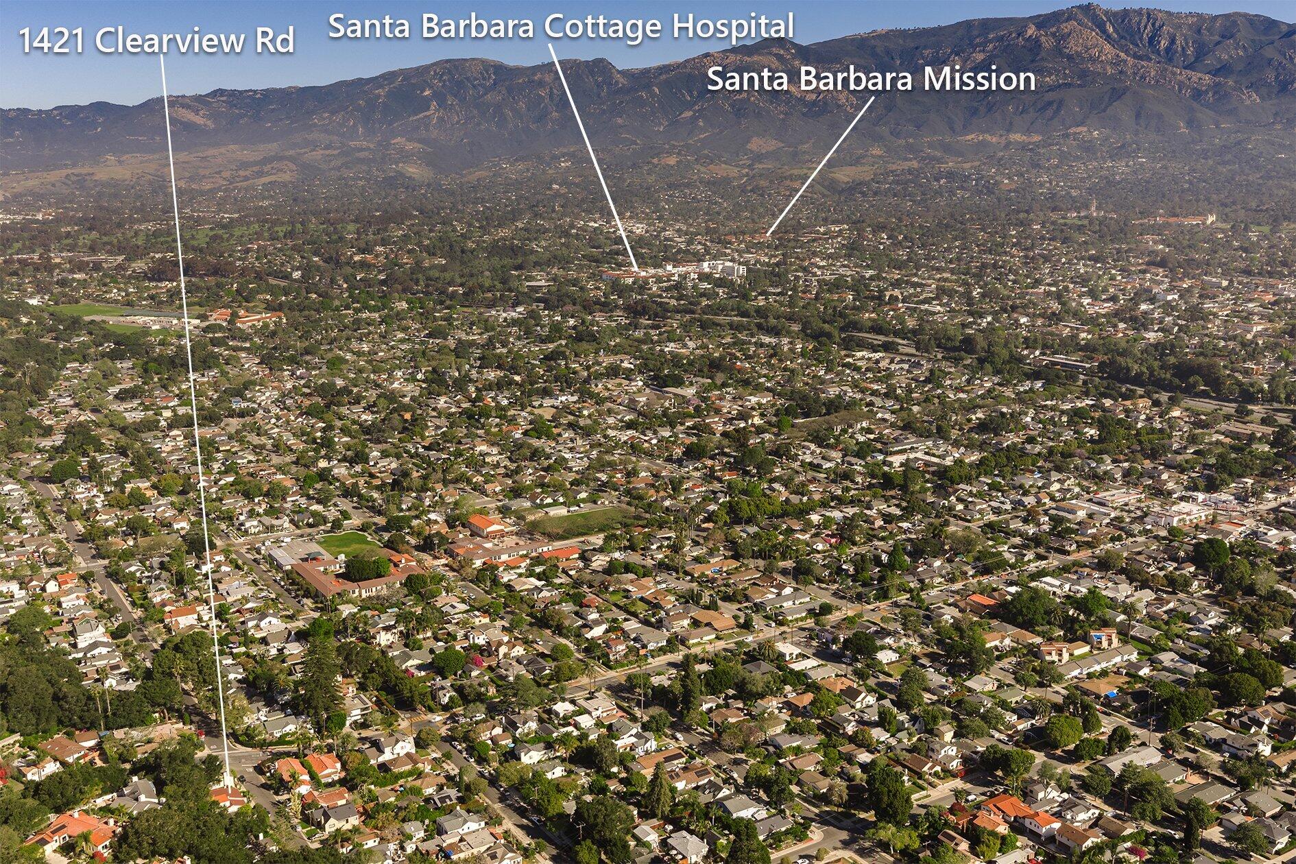 1421 Clearview Road Santa Barbara, CA 93101 - Photo 38 of 41 1421 Clearview Rd Location Marker3