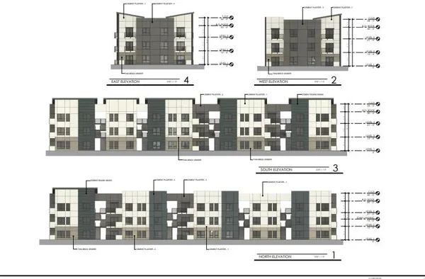 a black and white photo of a building