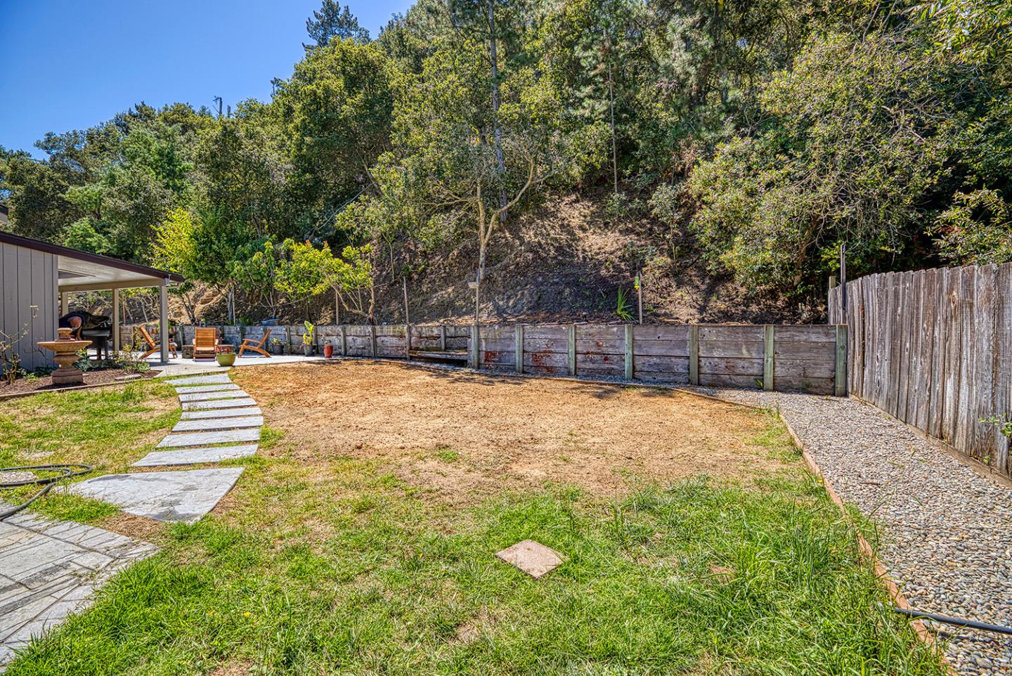 19220 Mallory Canyon Road Salinas, CA 93907 - Photo 27 of 29 a view of yard with swimming pool and trees