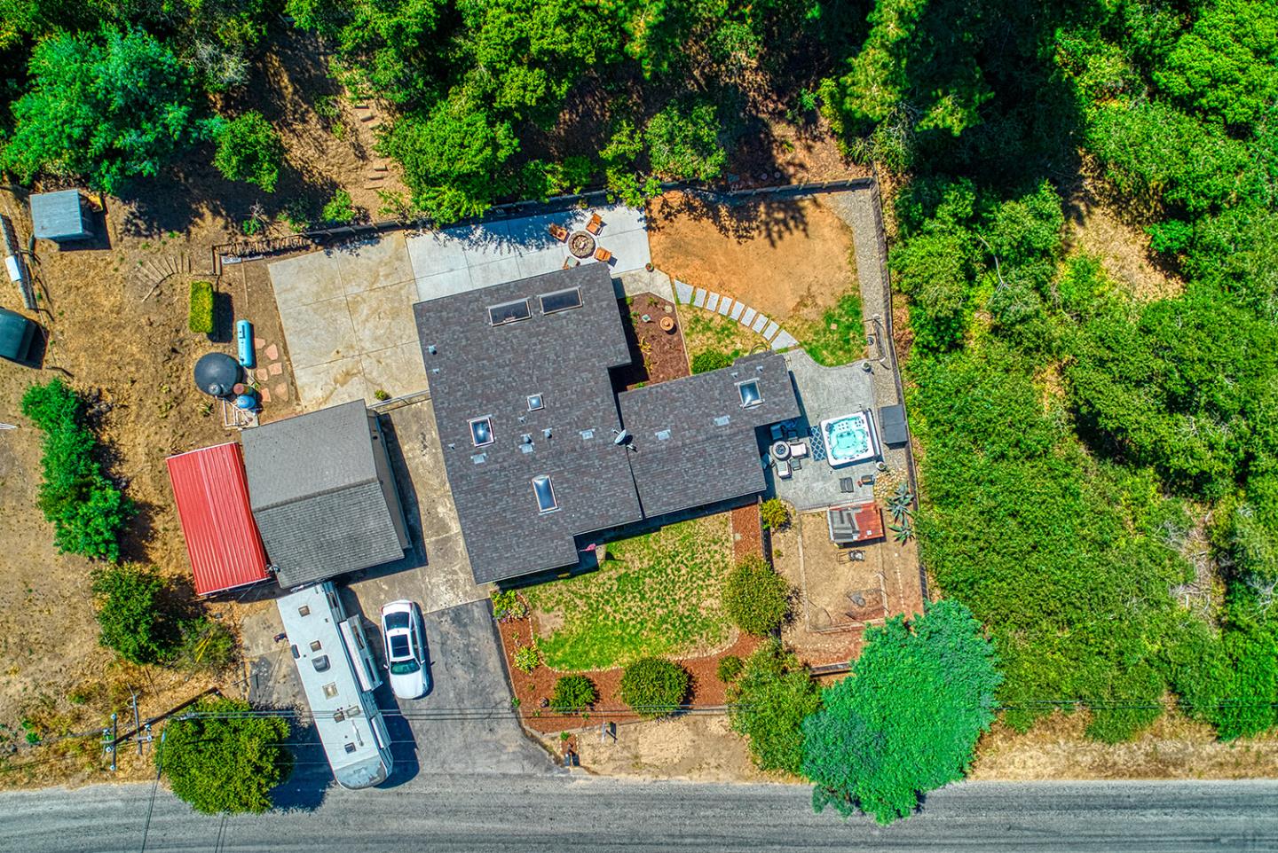 19220 Mallory Canyon Road Salinas, CA 93907 - Photo 29 of 29 an aerial view of house with yard and mountain view