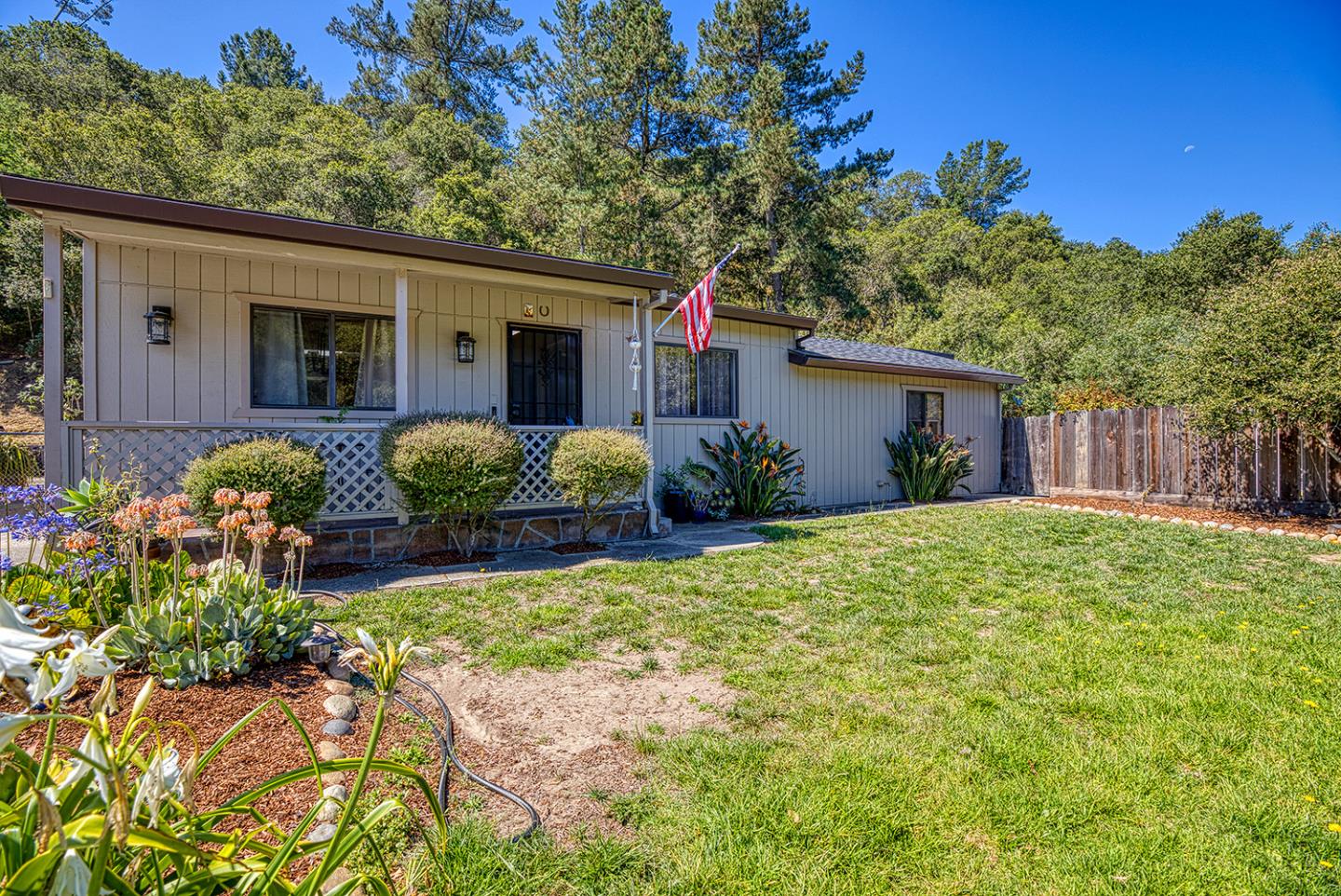 19220 Mallory Canyon Road Salinas, CA 93907 - Photo 8 of 29 a view of a house with garden and plants