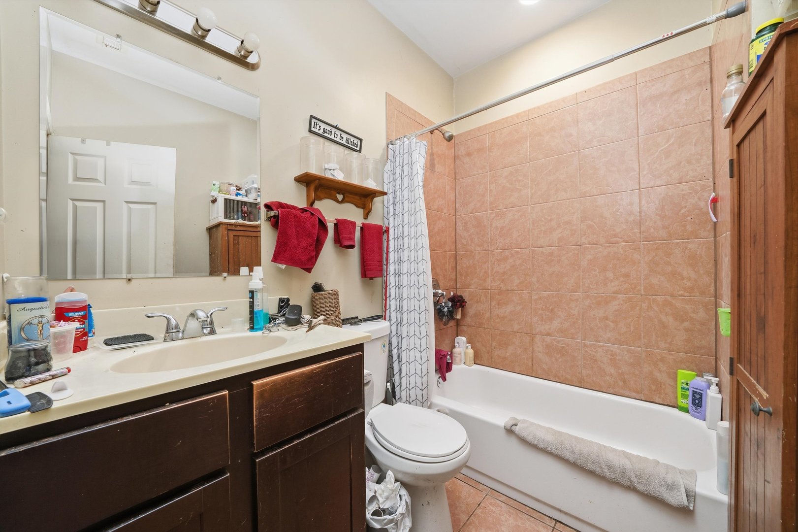 4547 South Union Avenue Chicago, IL 60609 - Photo 10 of 25 a bathroom with a sink vanity mirror bathtub and toilet