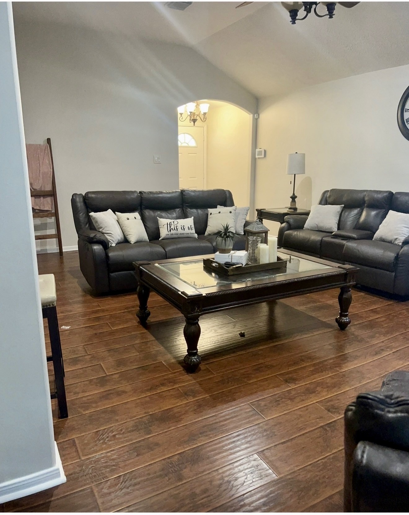 19331 Grand Colony Court Katy, TX 77449 - Photo 5 of 14 a living room with furniture and a wooden floor