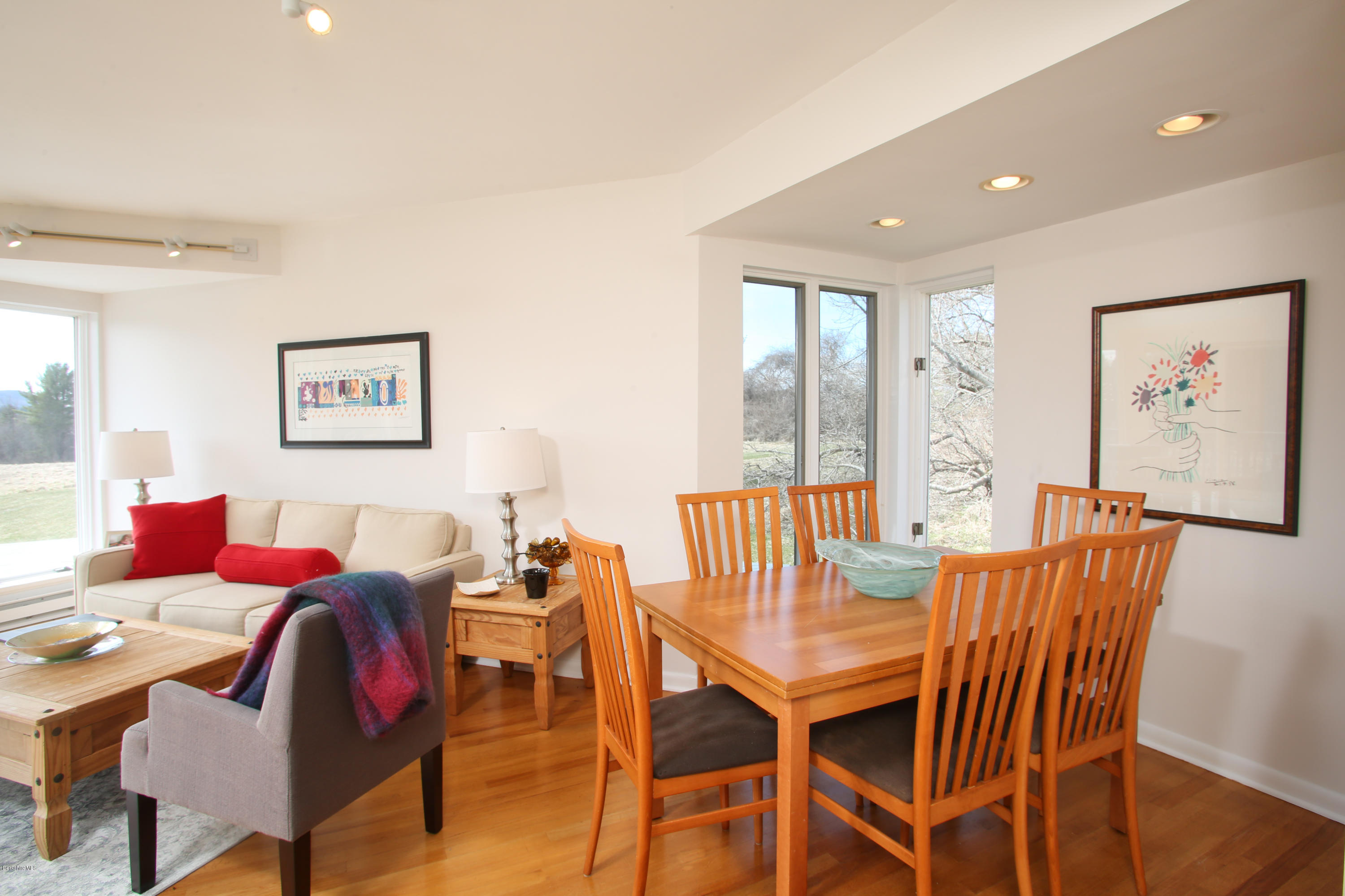 29 Rattlesnake Mountain Road Stockbridge, MA 01262 - Photo 6 of 21 a view of a dining room with furniture window and wooden floor