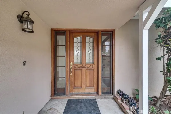 a view of a hallway with closet area