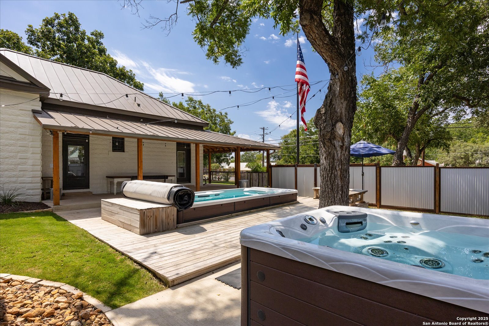 504 6th Street Comfort, TX 78013 - Photo 43 of 48 a view of house with backyard and furniture