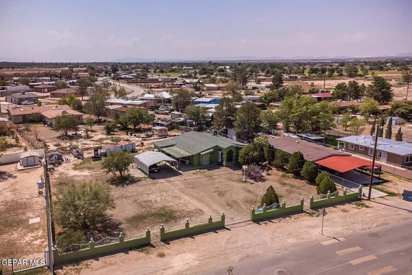 an aerial view of a houses