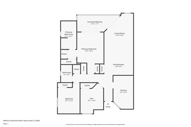 $285,000 | 6940 Southeast Constitution Boulevard, Unit 201, Hobe Sound, FL 33455