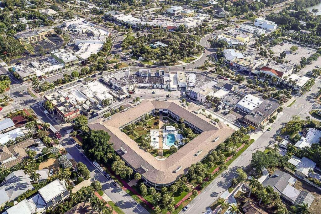 500 South Washington Drive, Unit 24B Sarasota, FL 34236 - Photo 3 of 25 an aerial view of residential houses with outdoor space
