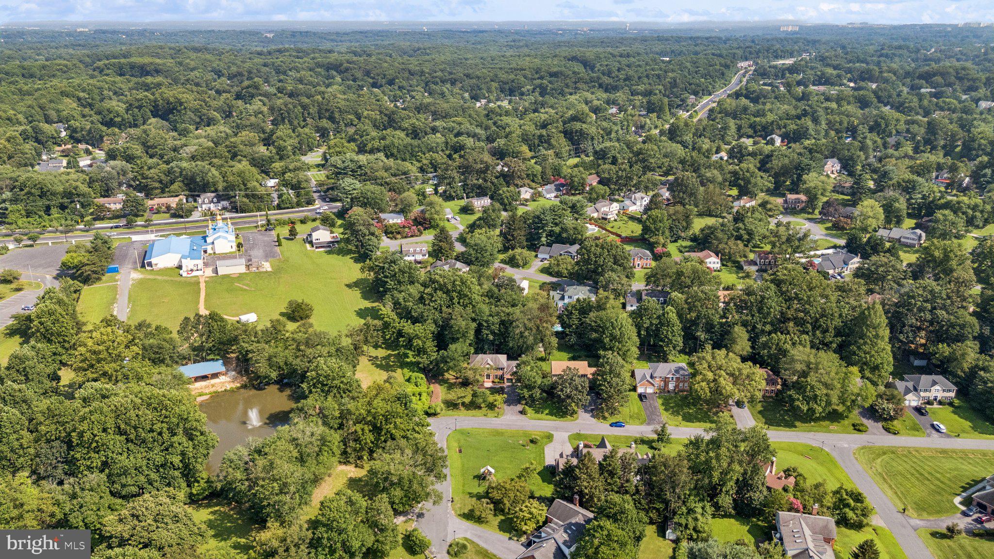 15313 Watergate Road Silver Spring, MD 20905 - Photo 46 of 53 an aerial view of residential house with outdoor space and trees