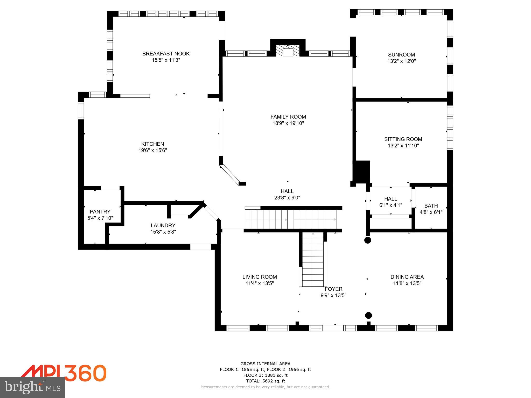 1612 Durham Way Hanover, MD 21076 - Photo 59 of 61 Entry level floor plan