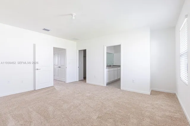 a view of an empty room