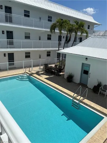 a view of a room with shelves