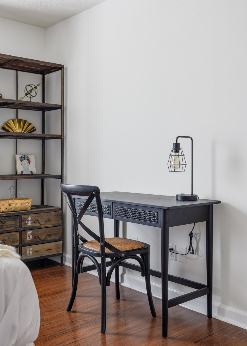 1808 State Street, Unit 307 Nashville, TN 37203 - Photo 18 of 27 a view of a workspace room with furniture and wooden floor