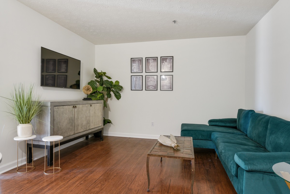1808 State Street, Unit 307 Nashville, TN 37203 - Photo 4 of 27 a living room with furniture and a potted plant