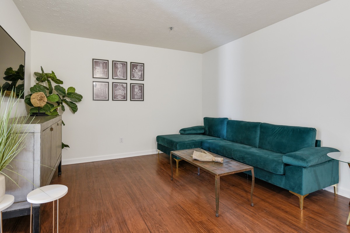 1808 State Street, Unit 307 Nashville, TN 37203 - Photo 5 of 27 a living room with furniture and a potted plant