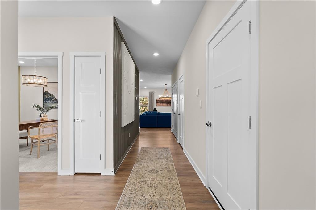 229 Lola Court McKees Rocks, PA 15136 - Photo 2 of 23 a view of a hallway with wooden floor windows and entryway