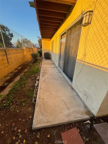a view of a door of the house