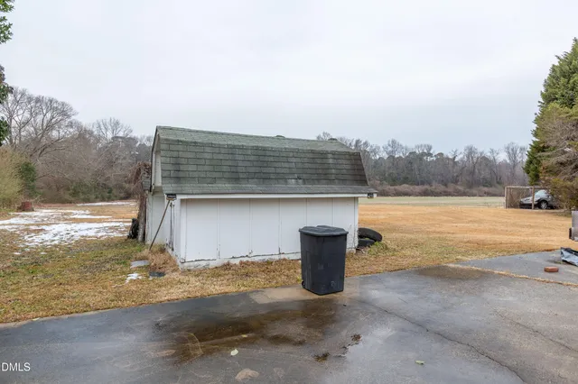 a view of a terrace with a lake view