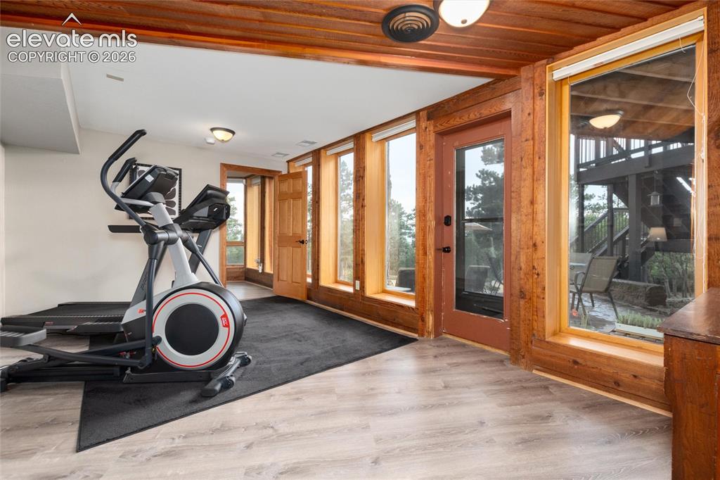 12730 Bridle Bit Road Colorado Springs, CO 80908 - Photo 24 of 50 Lower bedroom being used as an exercise room