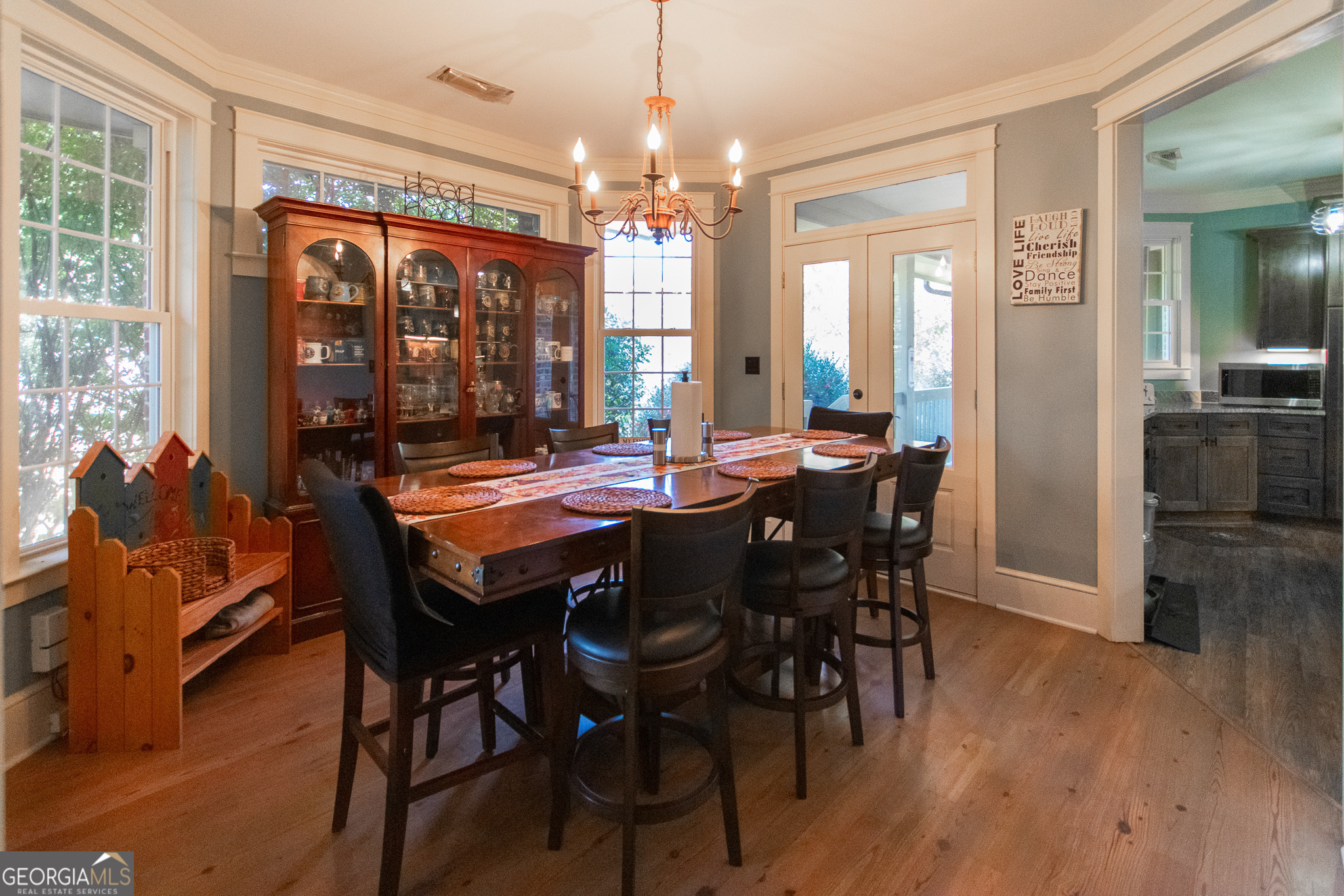 190 Carl Williams Road Senoia, GA 30276 - Photo 22 of 93 a view of a dining room with furniture window and wooden floor