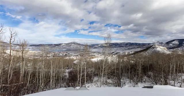 a view of a city of mountains