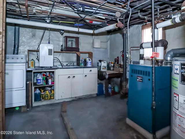 a view of storage and utility room