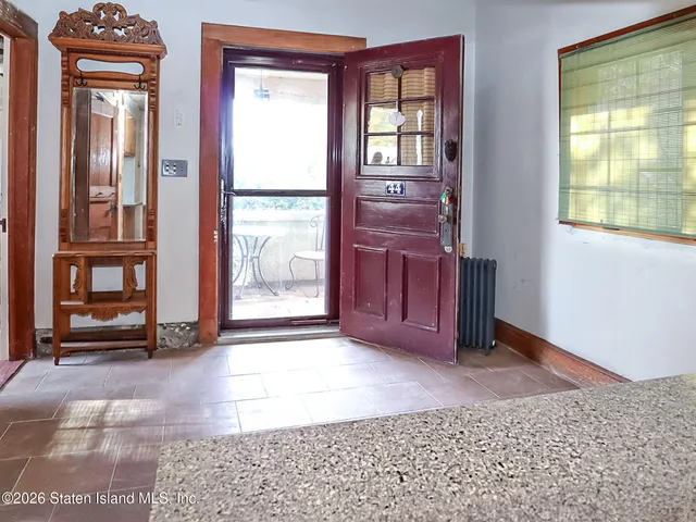 a view of front door