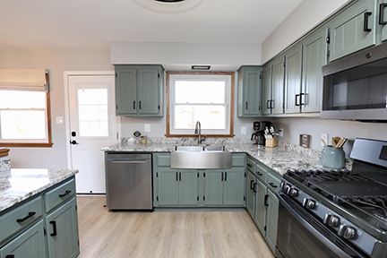 100 Lee Street Manhattan, IL 60442 - Photo 8 of 21 a kitchen with stainless steel appliances granite countertop a sink stove and cabinets