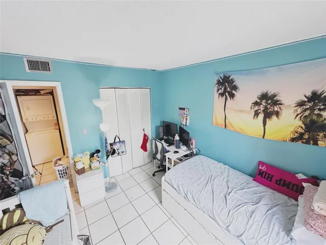 a view of a couch in a room