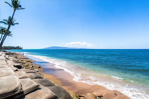 a view of an ocean beach