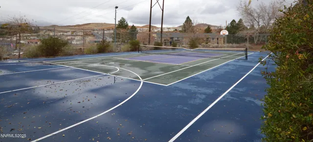 a view of a tennis court