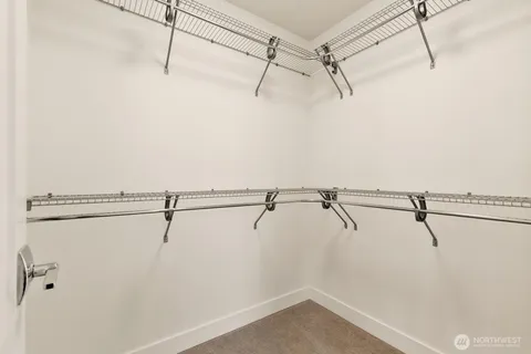 a view of a walk in closet