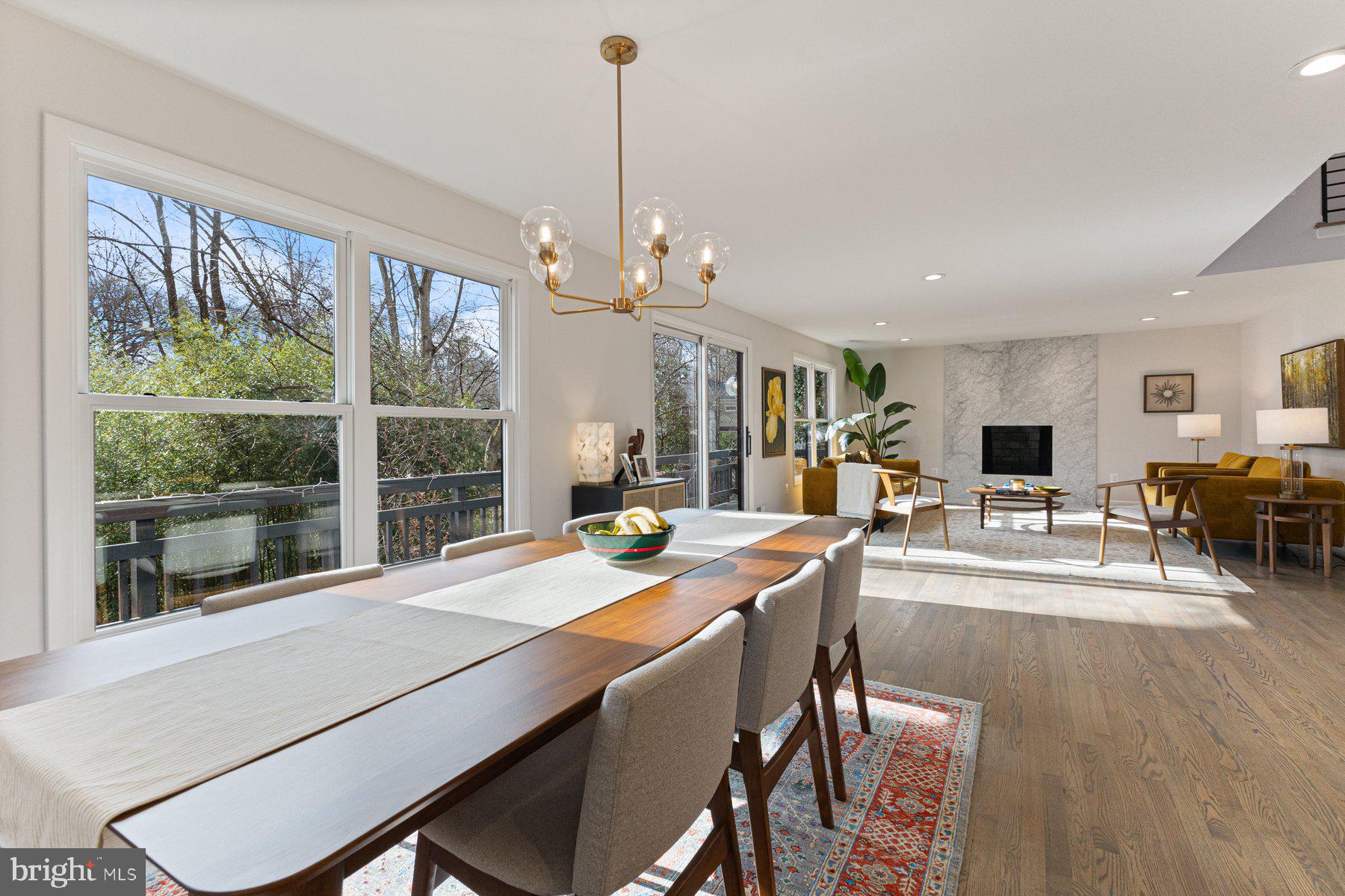1875 Massachusetts Avenue McLean, VA 22101 - Photo 24 of 52 a view of a dining room with furniture window and outside view