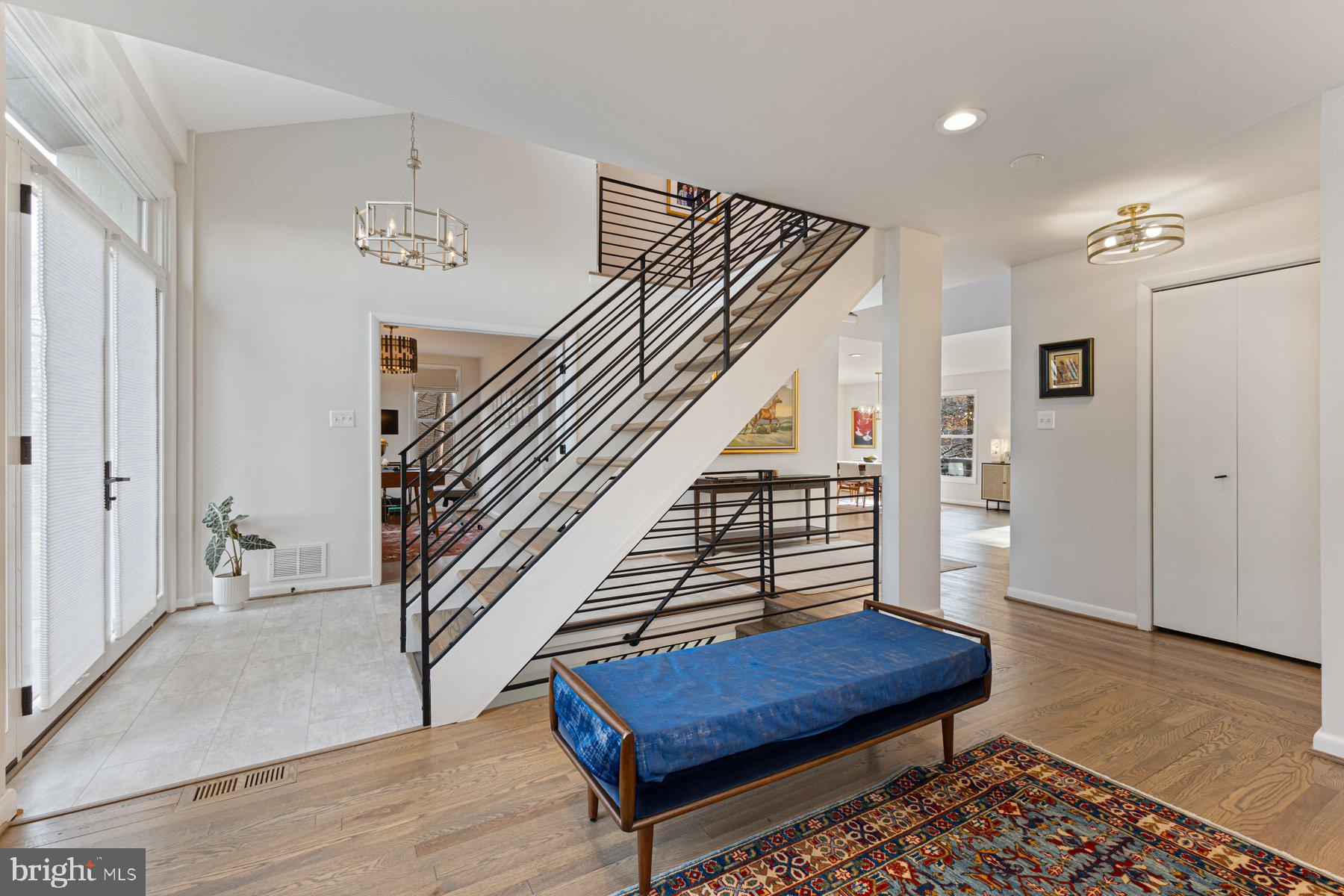 1875 Massachusetts Avenue McLean, VA 22101 - Photo 7 of 52 a view of entryway and hall with wooden floor