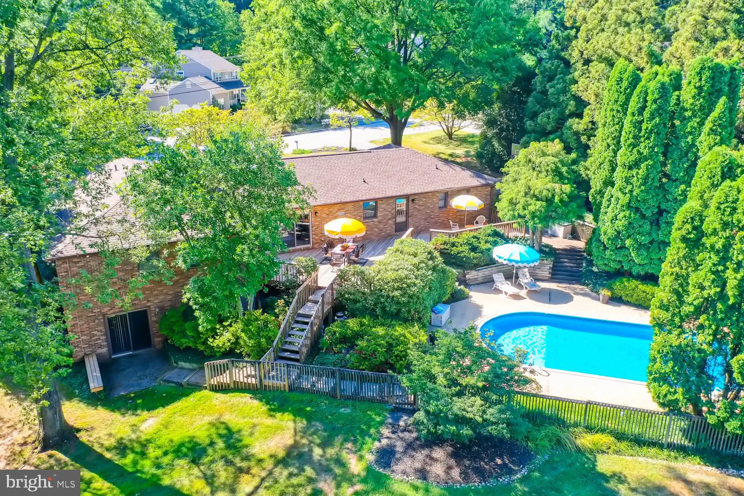 12315 Timber Grove Road Owings Mills, MD 21117 - Photo 1 of 30 rear aerial view of property