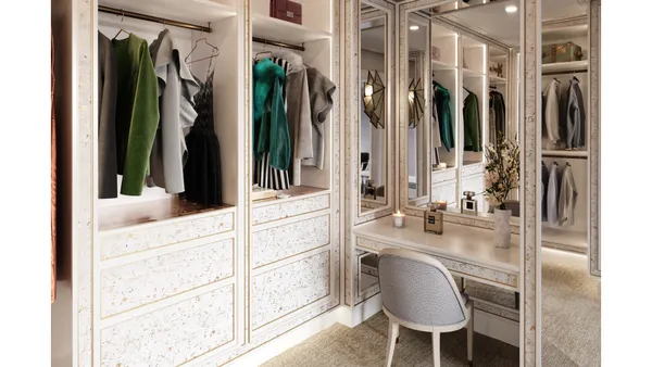 a view of a living room and dining room