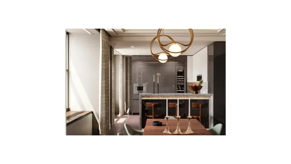 a living room with furniture and flat screen tv