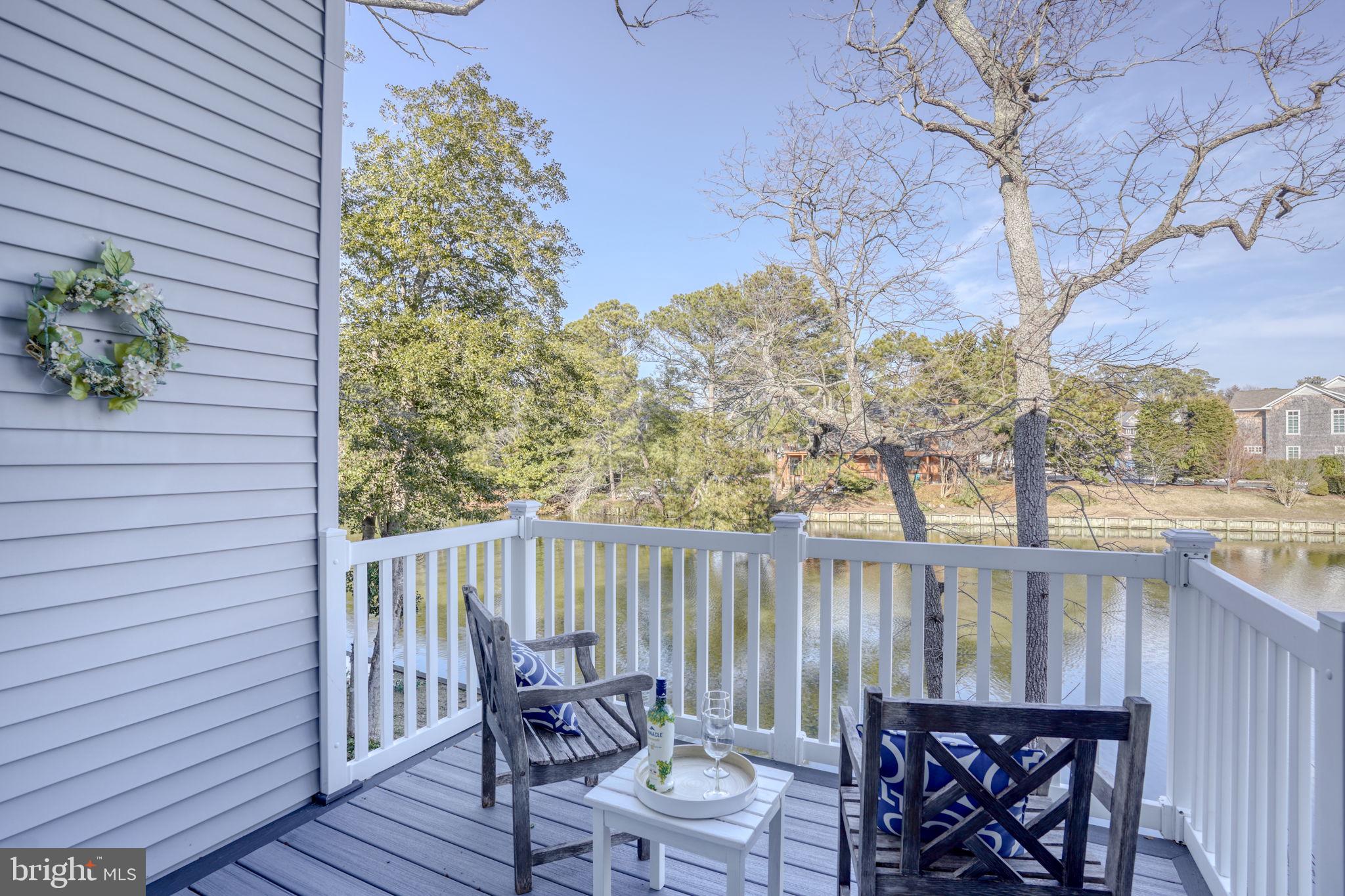 2 Newbold Square, Unit 2 Rehoboth Beach, DE 19971 - Photo 14 of 57 Balcony with view of Silver Lake & beyond