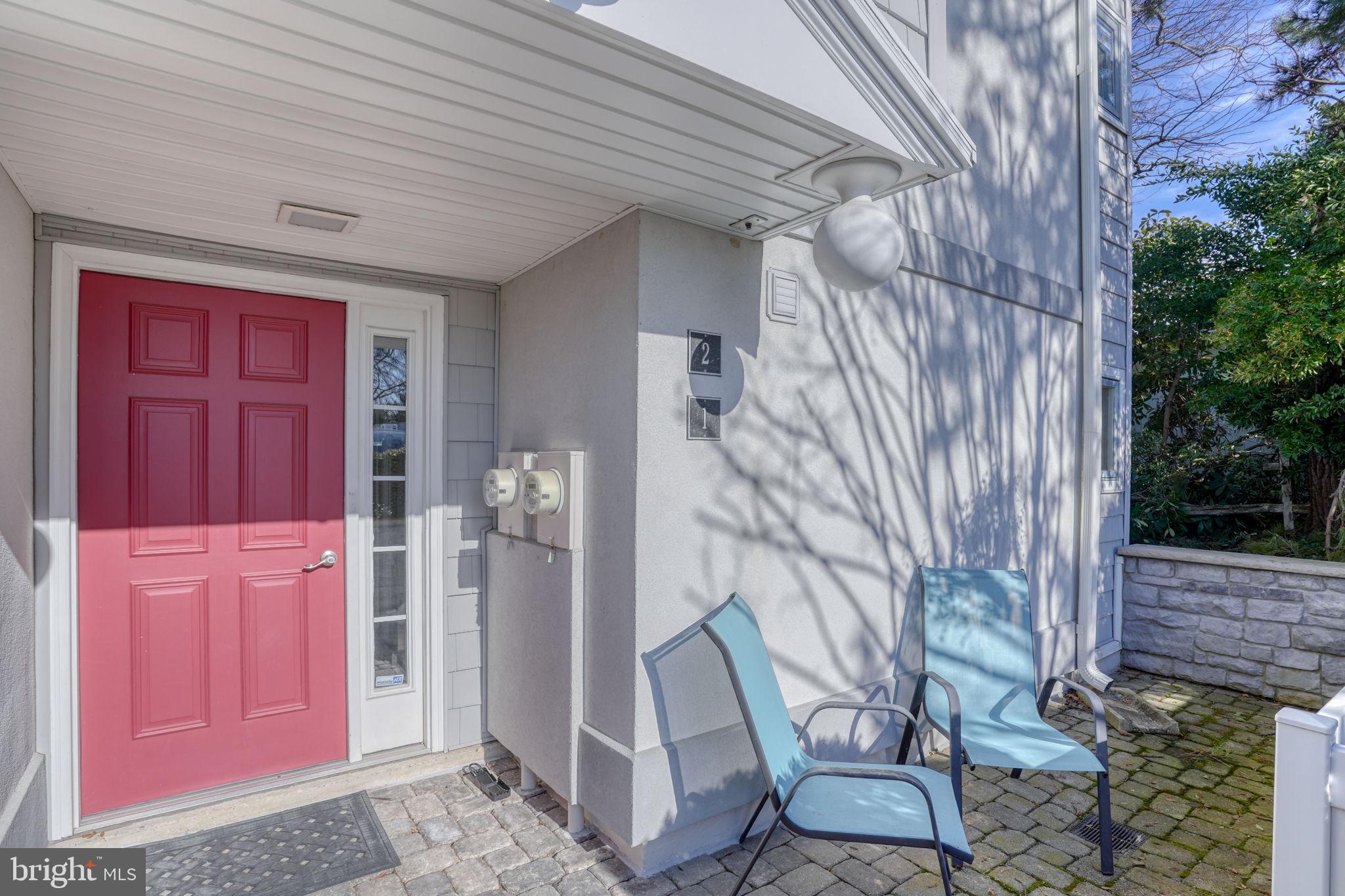 2 Newbold Square, Unit 2 Rehoboth Beach, DE 19971 - Photo 35 of 57 Entrance with patio for grilling