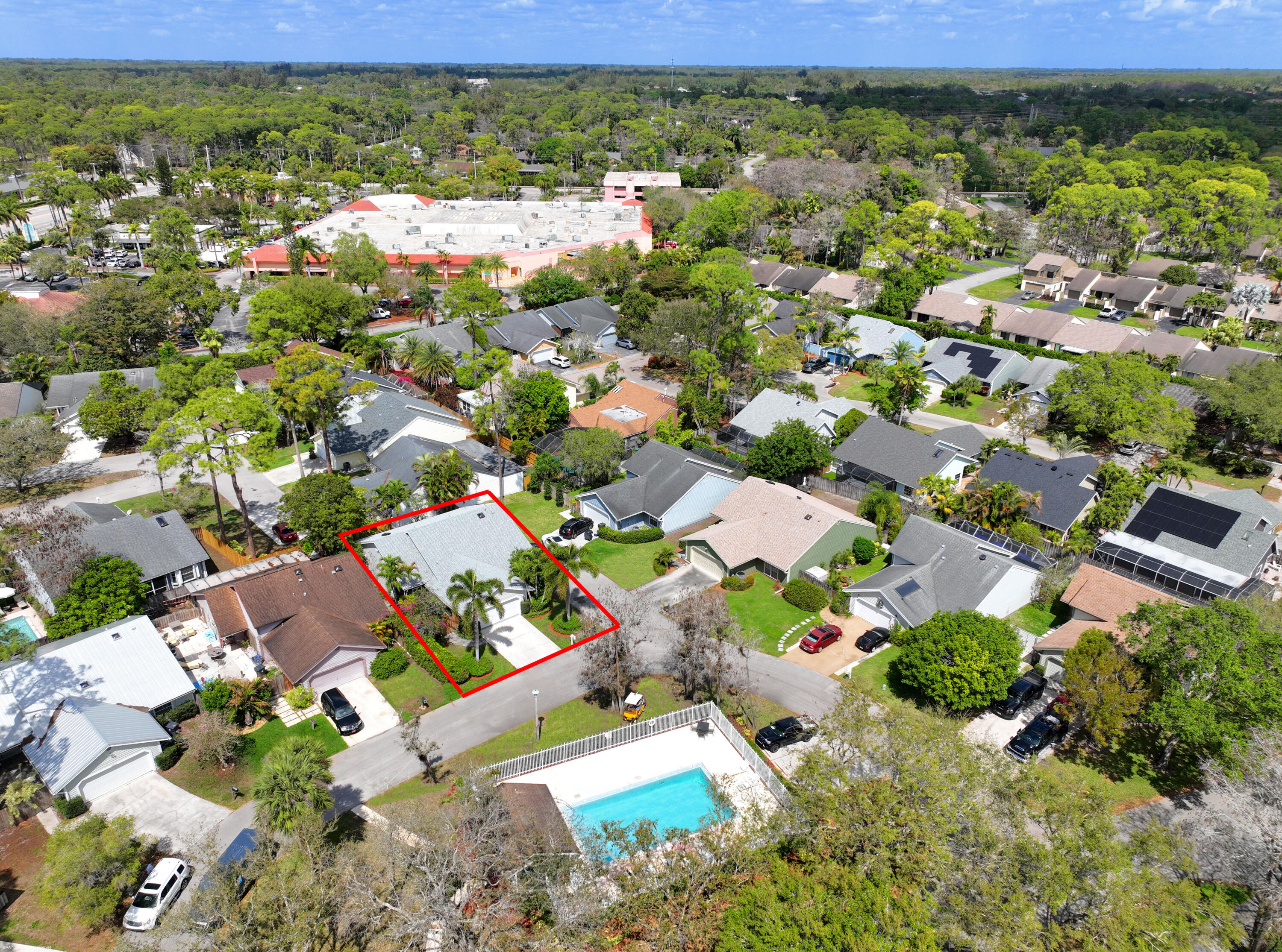 12635 Timber Ridge Circle Wellington, FL 33414 - Photo 30 of 33 an aerial view of residential houses with outdoor space and street view