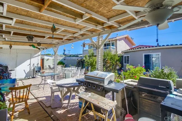 a view of outdoor space and deck