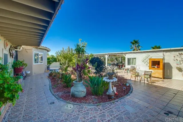 a room with furniture and a table