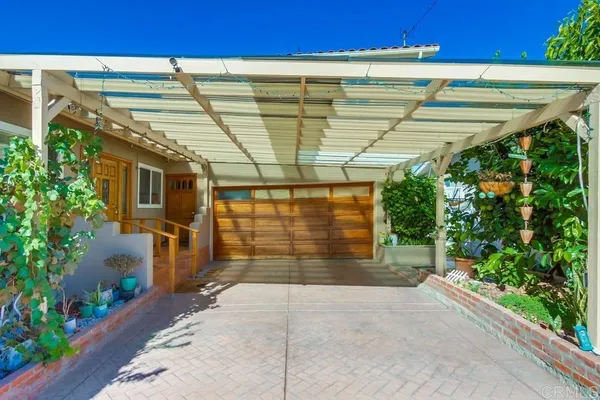 a view of a porch