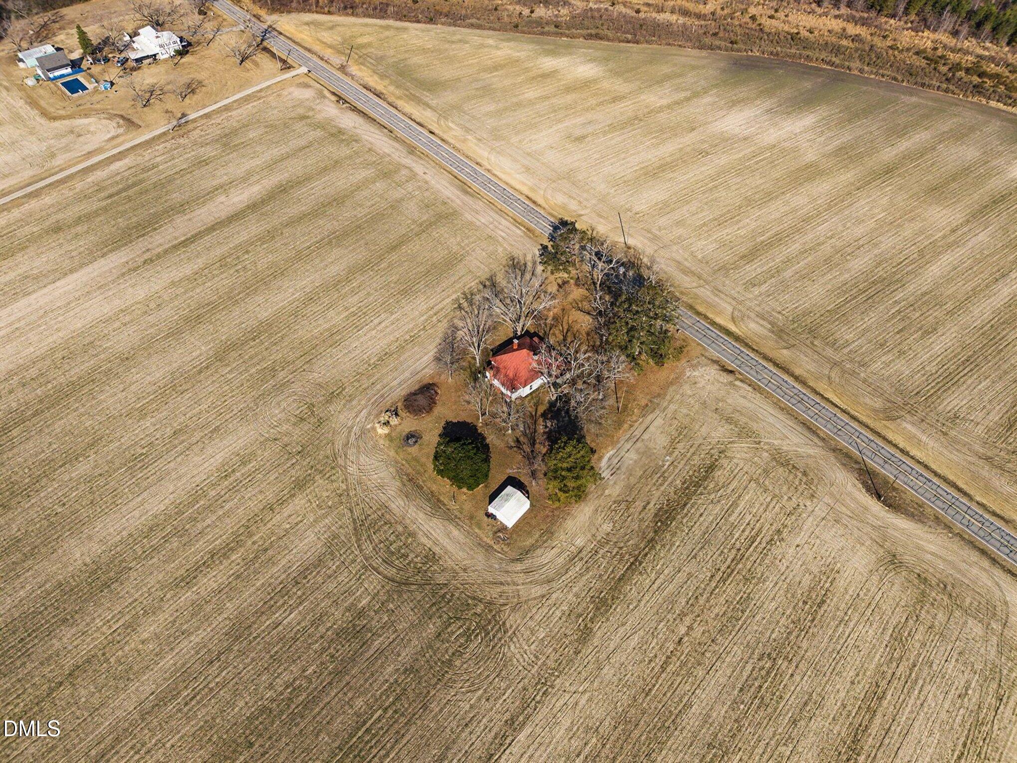 3038 Brogden Road Smithfield, NC 27577 - Photo 17 of 40 3038 Brogden Rd Aerial view Farmhouse Lo
