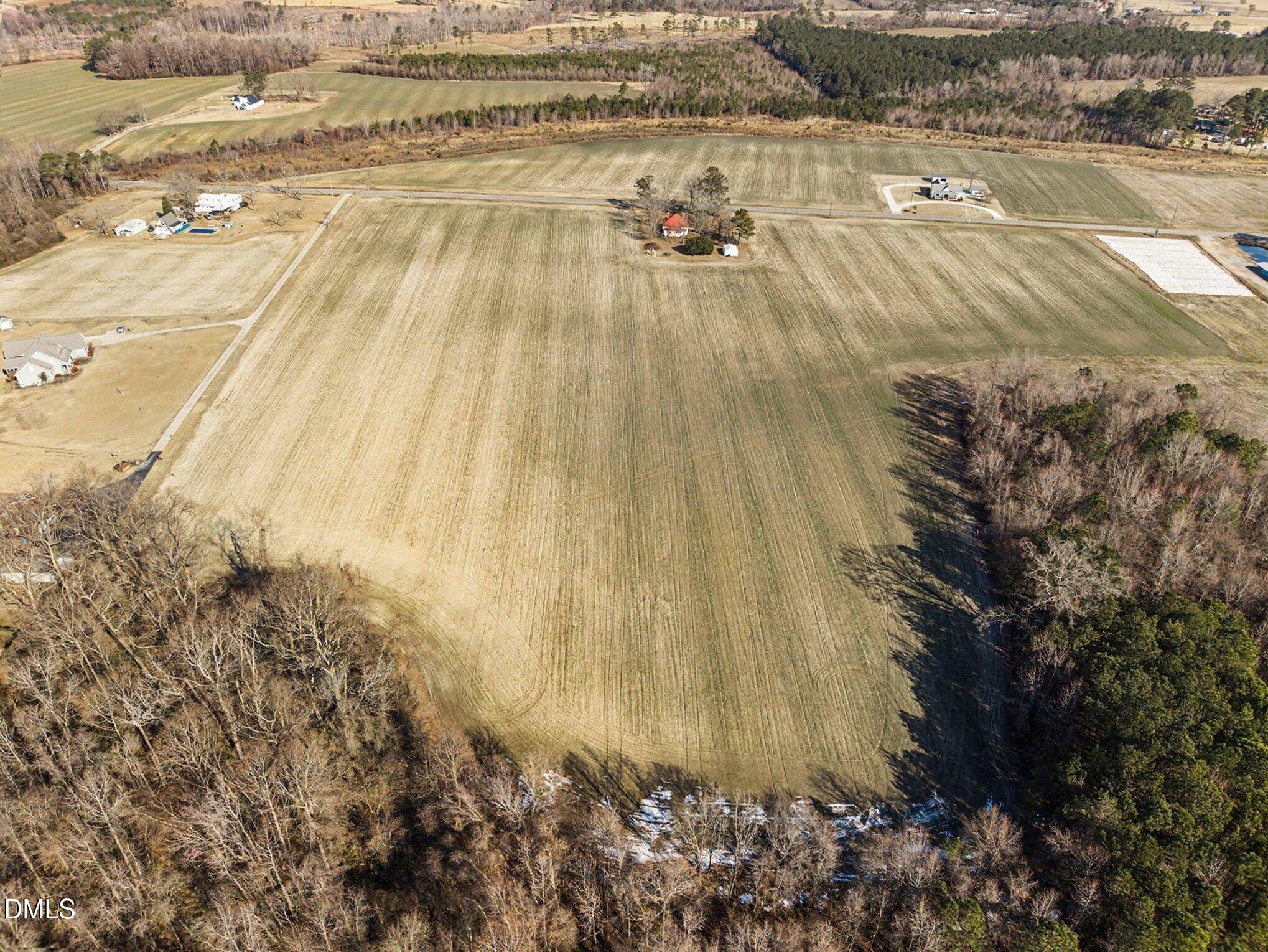 3038 Brogden Road Smithfield, NC 27577 - Photo 31 of 40 3038 Brogden Rd Aerial Back View to hous