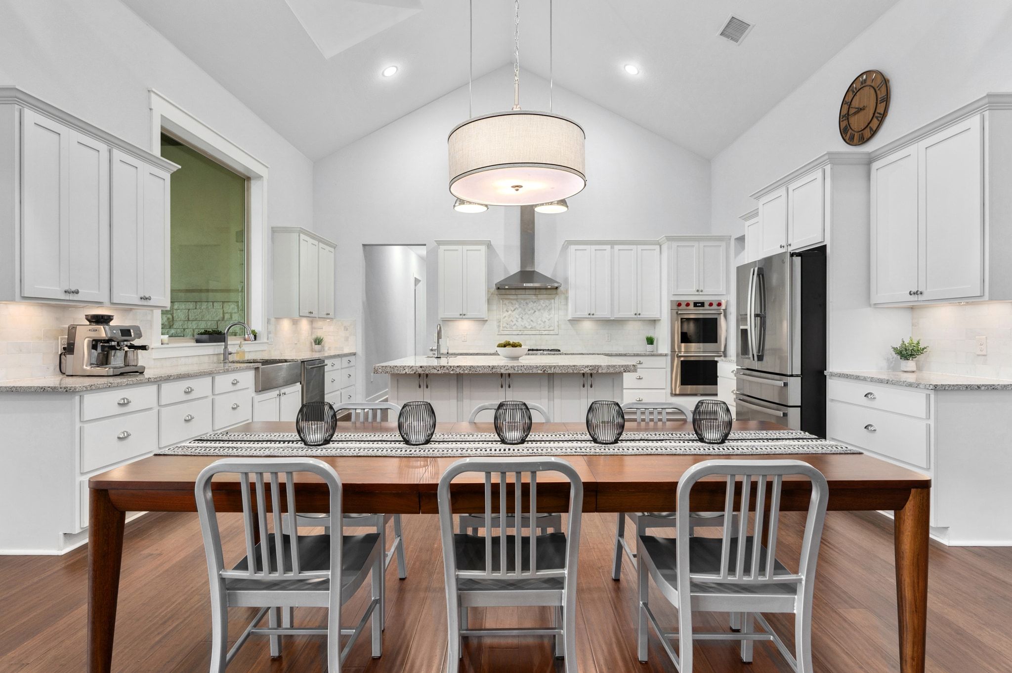 1821 Overland Stage Road Dripping Springs, TX 78620 - Photo 17 of 39 a kitchen with stainless steel appliances cabinets a sink and a stove