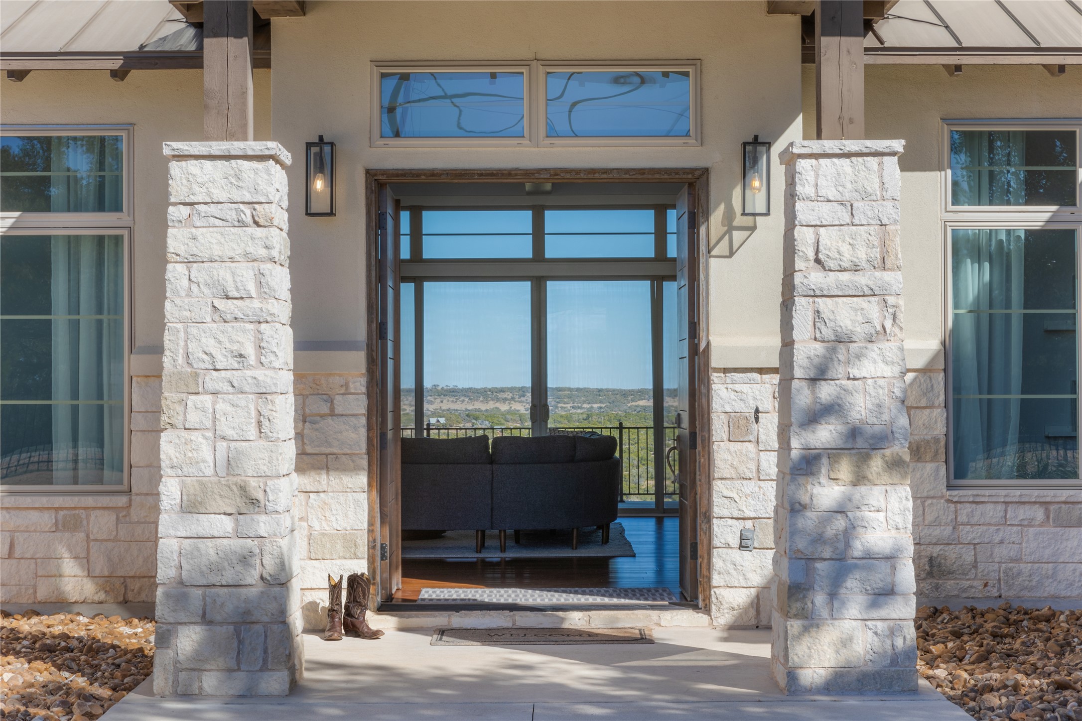1821 Overland Stage Road Dripping Springs, TX 78620 - Photo 9 of 39 a front view of a house with a shower