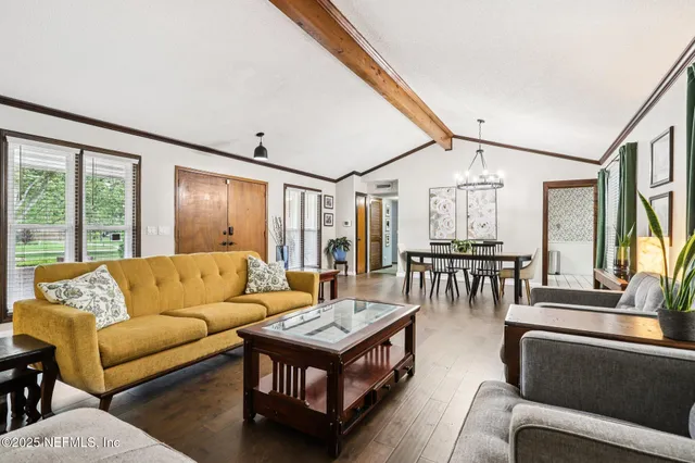 a brick building with a door and a window
