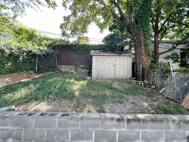 a backyard of a house